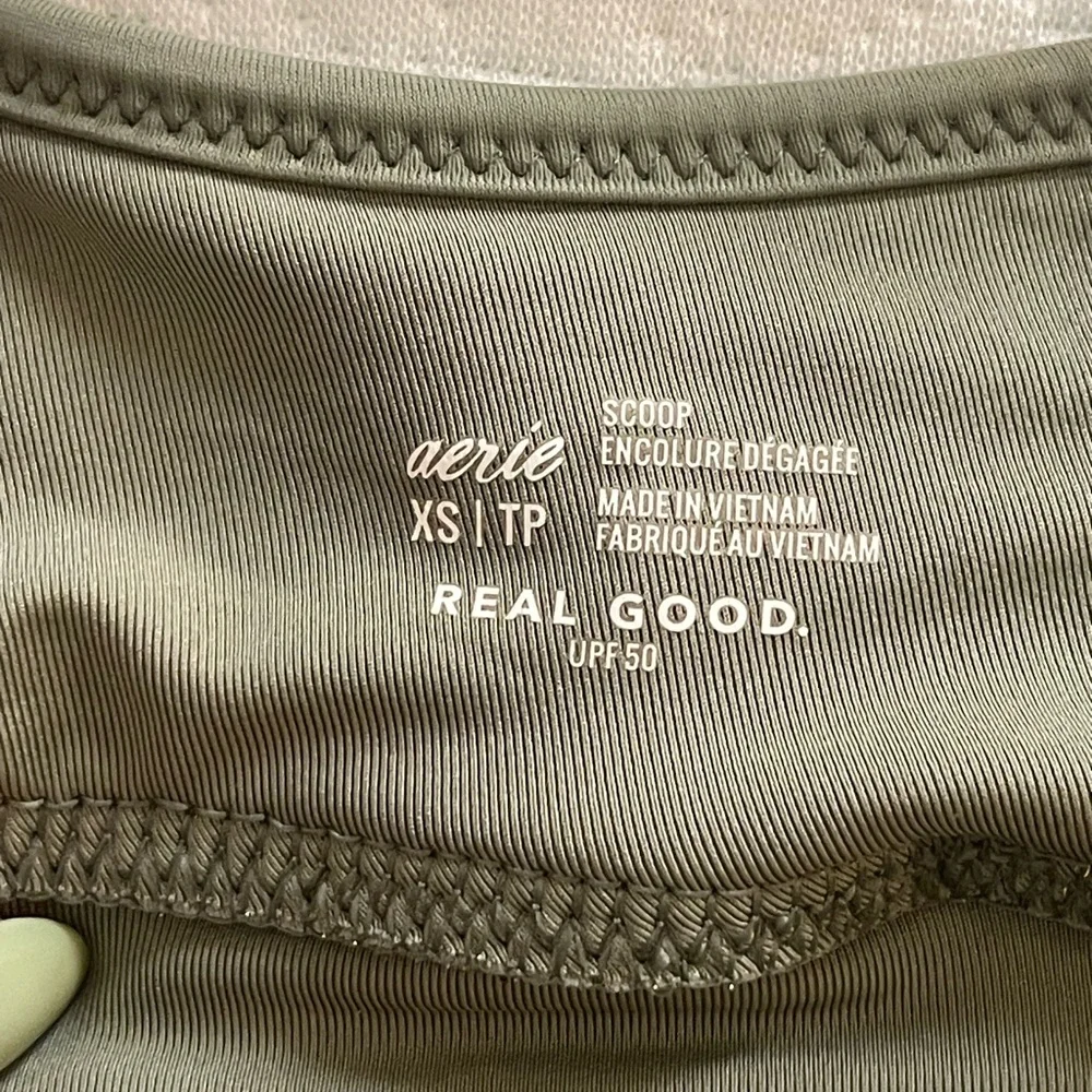 aerie Olive Shimmer Bikini Set